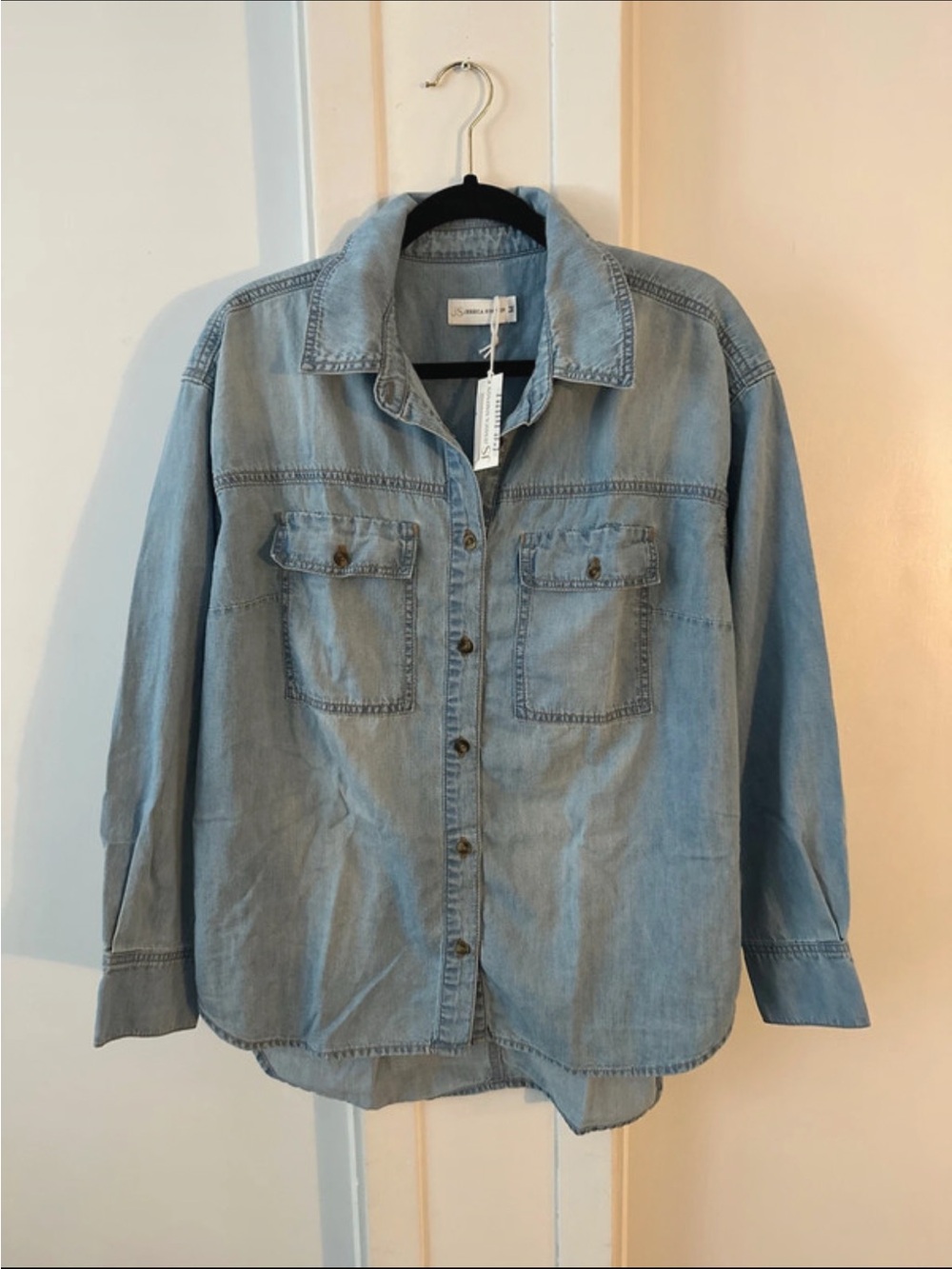 Jessica Simpson Light Blue Denim Shirt Jacket